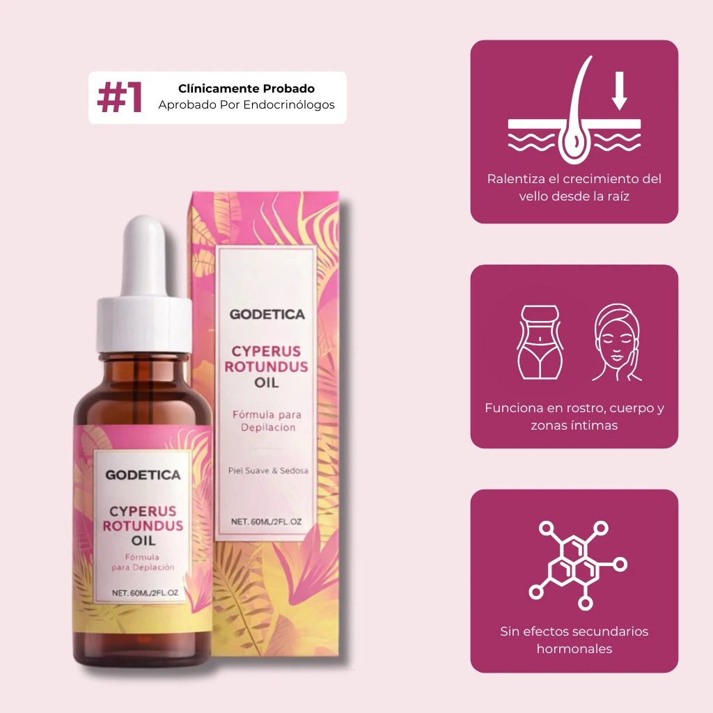 Aceite Godetica™ - Menos Vello, Más Suavidad